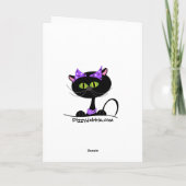 Funny Cat Birthday Card Karte (Rückseite)