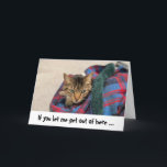 Funny Cat Birthday Card Karte<br><div class="desc">Wünschen Sie Ihrem Liebsten einen guten Geburtstag mit dieser Karte!</div>