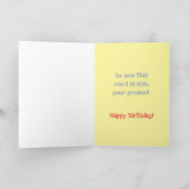 Funny Cat Birthday Card Karte (Innenseite)