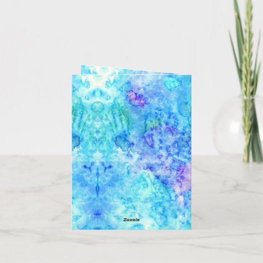 Funny Cat Birthday Gitarre geklappte Grußkarte Karte (Rückseite)