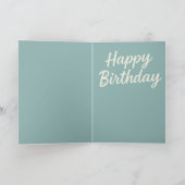 Funny Cat Birthday Grumpy aber fabelhaft mit Namen Karte (Innenseite)