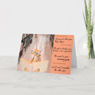 Funny Cat Birthday Grußkarte  Karte