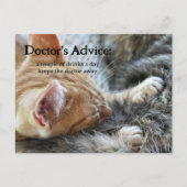 Funny Cat Booze Holen Sie sich bald gut Postcard Postkarte (Vorderseite)