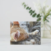 Funny Cat Booze Holen Sie sich bald gut Postcard Postkarte (Stehend Vorderseite)