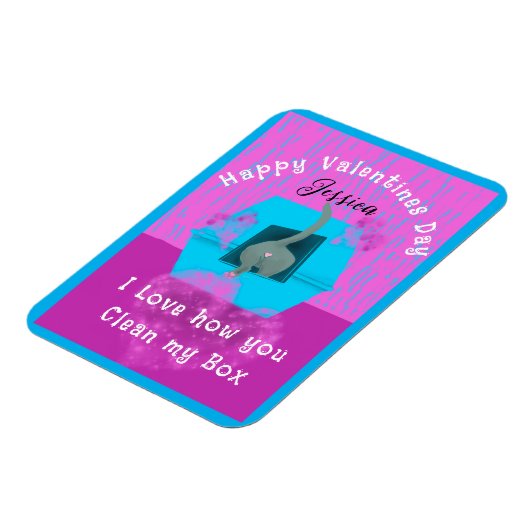 Funny Cat Box Valentine From Cat Magnet (Linke Seite)