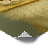 Funny Cat Bread Surreal Aesthetic Wall Art Print Poster (Ecke)