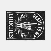 Funny Cat British Shorthair Wearing Karate Gi Blac Fleecedecke (Vorderseite (Horizontal))