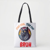 Funny Cat Bruh Cool Cat Vibes Bruh Tasche (Vorderseite)