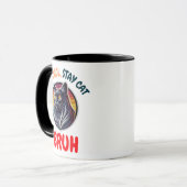 Funny Cat Bruh Cool Cat Vibes Bruh Tasse (Vorderseite Links)
