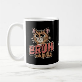 Funny Cat Bruh Meme Graphic Spaß Cat Lover Geschen Kaffeetasse