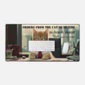 Funny Cat Business Schreibtischunterlage (Tastatur & Maus)