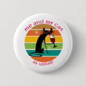 Funny Cat Button (Vorderseite)