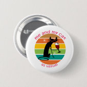 Funny Cat Button (Vorne & Hinten)