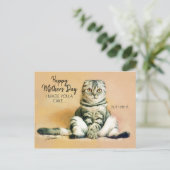 Funny Cat Cake Happy Mother Day Postcard Postkarte (Stehend Vorderseite)