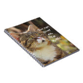 Funny Cat Caption Trust Me I'm Fluffy Notizblock (Rechte Seite)