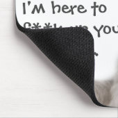 Funny Cat Capture Mess up Möbel Mousepad (Ecke)