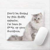 Funny Cat Capture Mess up Möbel Mousepad (Mit Mouse)