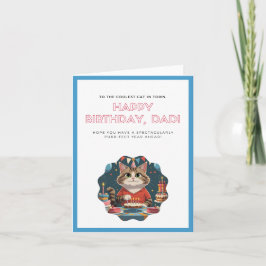 Funny Cat Card Vater Funny Birthday Card Karte
