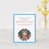 Funny Cat Card Vater Funny Birthday Card Karte (Gelbe Blume)