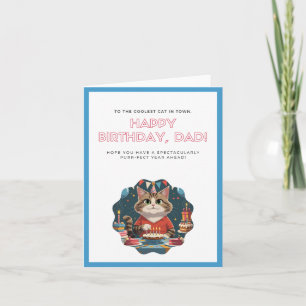 Funny Cat Card Vater Funny Birthday Card Karte
