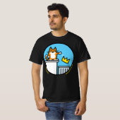 Funny Cat Cartoon No Kings Protest Rally T-shirt (Vorne ganz)