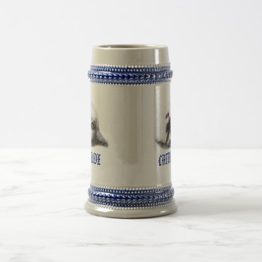 Funny Cat Cattitude anpassbar Bierglas (Mittel)