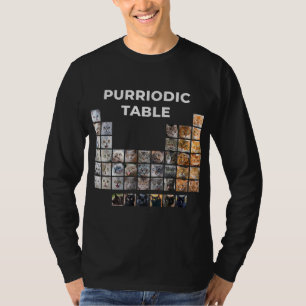 Funny Cat Chemistry Puff Periodic Table Geschenk f T-Shirt