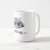 Funny Cat Chilling mit Niedlicher Sonnenbrille Kaffeetasse (VorderseiteRechts)
