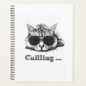 Funny Cat Chilling With Cute Sunglasses Planer (Vorderseite)