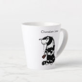 Funny Cat Chocolate Lover Milchtasse (Rechte Ecke)