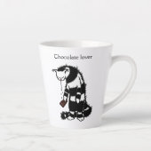 Funny Cat Chocolate Lover Milchtasse (Rechts)