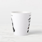 Funny Cat Chocolate Lover Milchtasse (Vorderseite)