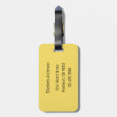 Funny Cat Chocolate Lover - Tinte Gezeichnet Drool Gepäckanhänger (Rückseite vertikal)