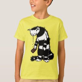 Funny Cat Chocolate Lover - Tinte Gezeichnet Drool T-Shirt