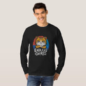 Funny Cat Chore Day Housework Blues Endless Chores T-Shirt (Vorne ganz)