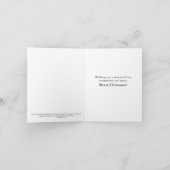 Funny Cat Christliche Weihnachtskarte Creationarts Feiertagskarte (Innenseite)