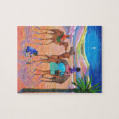 Funny Cat Christmas Camel Wise Men Creationarts Puzzle (Horizontal)