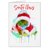 Funny Cat Christmas Card (Vorne)