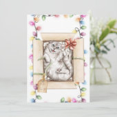 Funny Cat Christmas Cards 2 Feiertagskarte (Stehend Vorderseite)