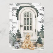 Funny Cat Christmas Cards 3 Feiertagskarte (Vorne/Hinten)