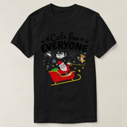Funny Cat Christmas Cats for Everyone - 1 T-Shirt (Design vorne)