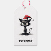 Funny Cat Christmas Geschenk Tag Geschenkanhänger (Vorderseite)