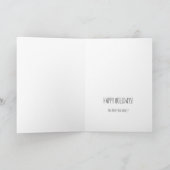 Funny Cat Christmas Holiday Card Feiertagskarte (Innenseite)