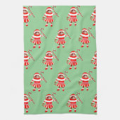 Funny Cat Christmas Holiday Gift Geschirrtuch (Vertikal)