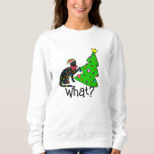 Funny Cat Christmas Hoodie - Tree Sweatshirt (Vorderseite)