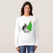 Funny Cat Christmas Hoodie - Tree Sweatshirt (Vorne ganz)