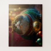 FUNNY CAT CHRISTMAS JIGSAW PUZZLE (Vertikal)