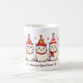 Funny Cat Christmas Lights Mug Kaffeetasse (Mittel)