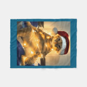 Funny Cat Christmas Meme Shirt Cute Holiday Meme C Fleecedecke (Vorderseite (Horizontal))