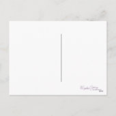 Funny Cat Christmas Postcard Feiertagspostkarte (Rückseite)